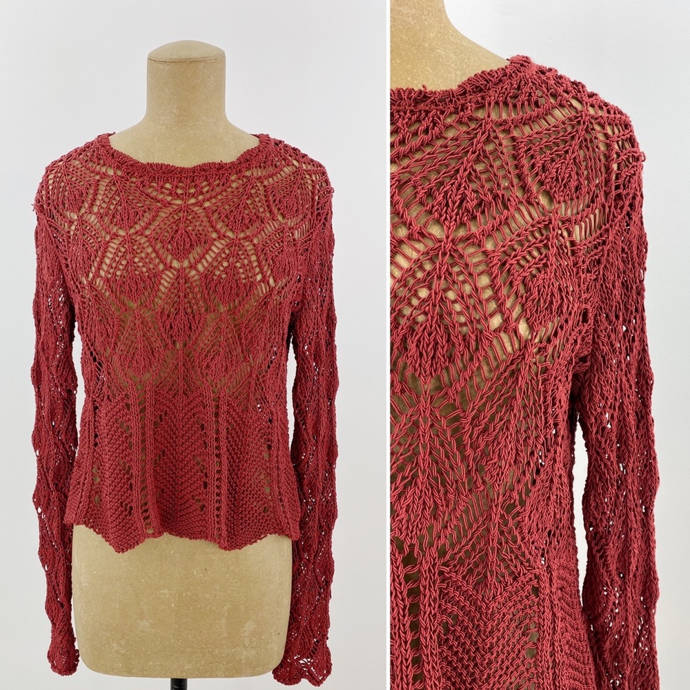 Zara Women's Red Knit Sweater